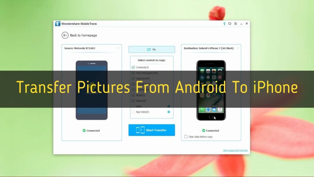 How To Transfer Photos From Android To iPhone